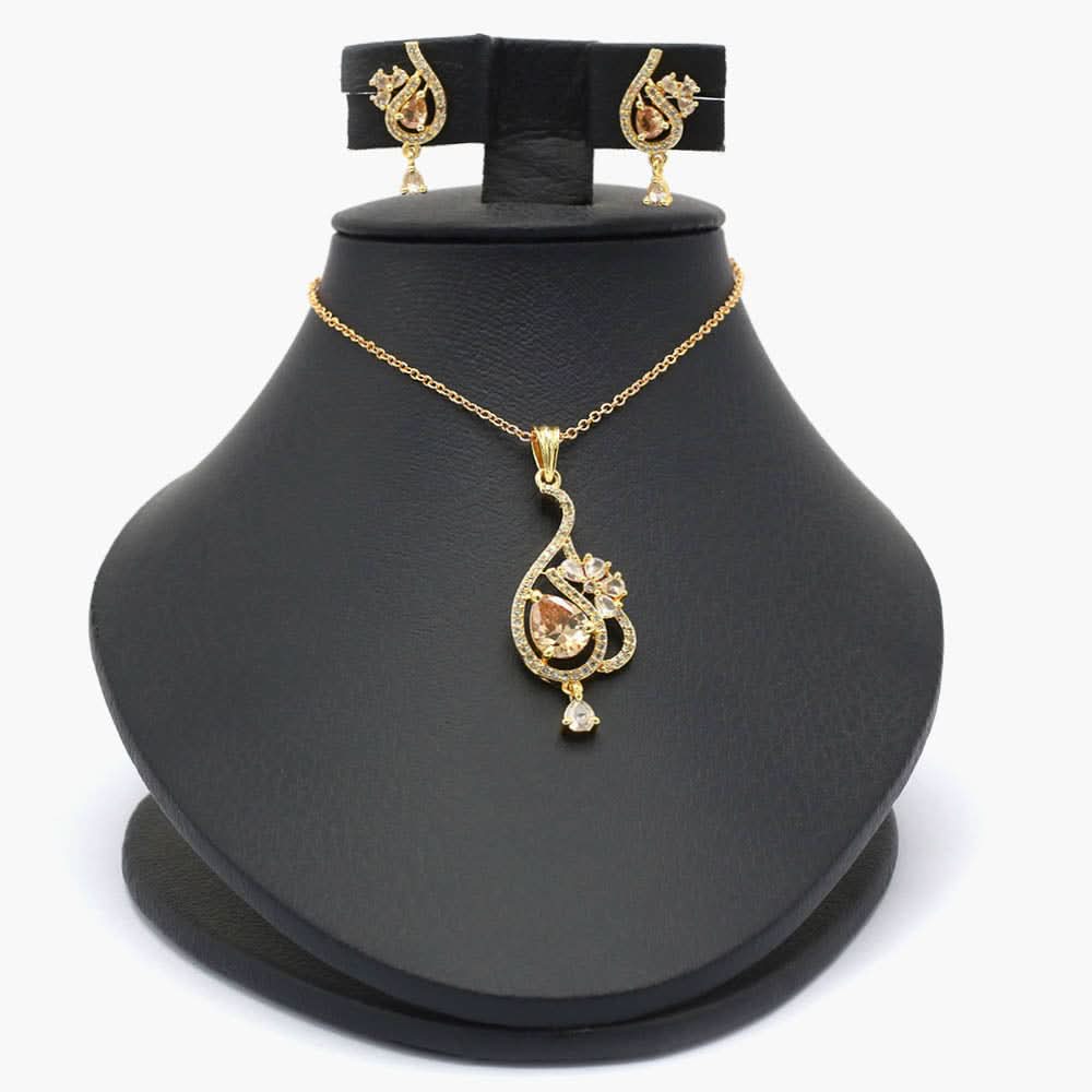 Women's Locket Set - Golden, Women Jewellery Set, Chase Value, Chase Value