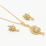 Women's Locket Set - Golden, Women Jewellery Set, Chase Value, Chase Value