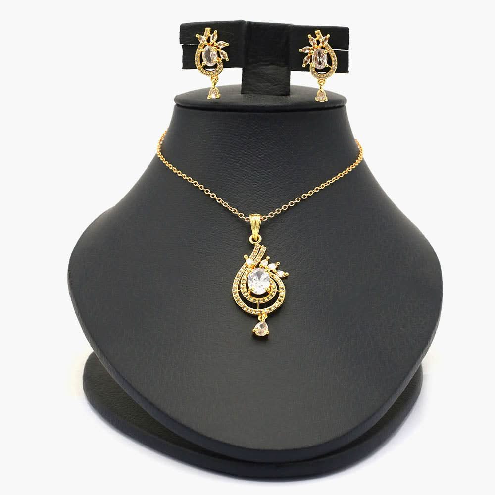 Women's Locket Set - Golden, Women Jewellery Set, Chase Value, Chase Value