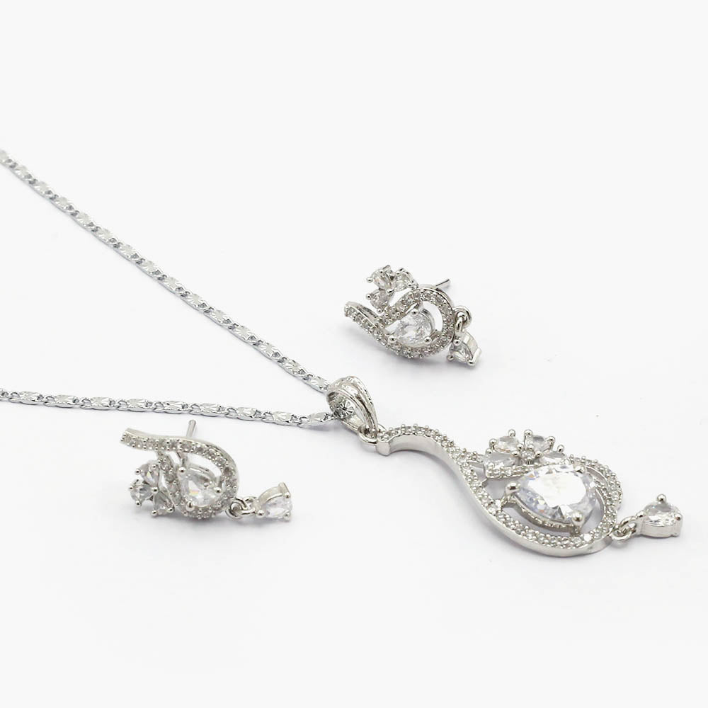 Women's Locket Set - Silver, Women Jewellery Set, Chase Value, Chase Value