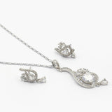Women's Locket Set - Silver, Women Jewellery Set, Chase Value, Chase Value