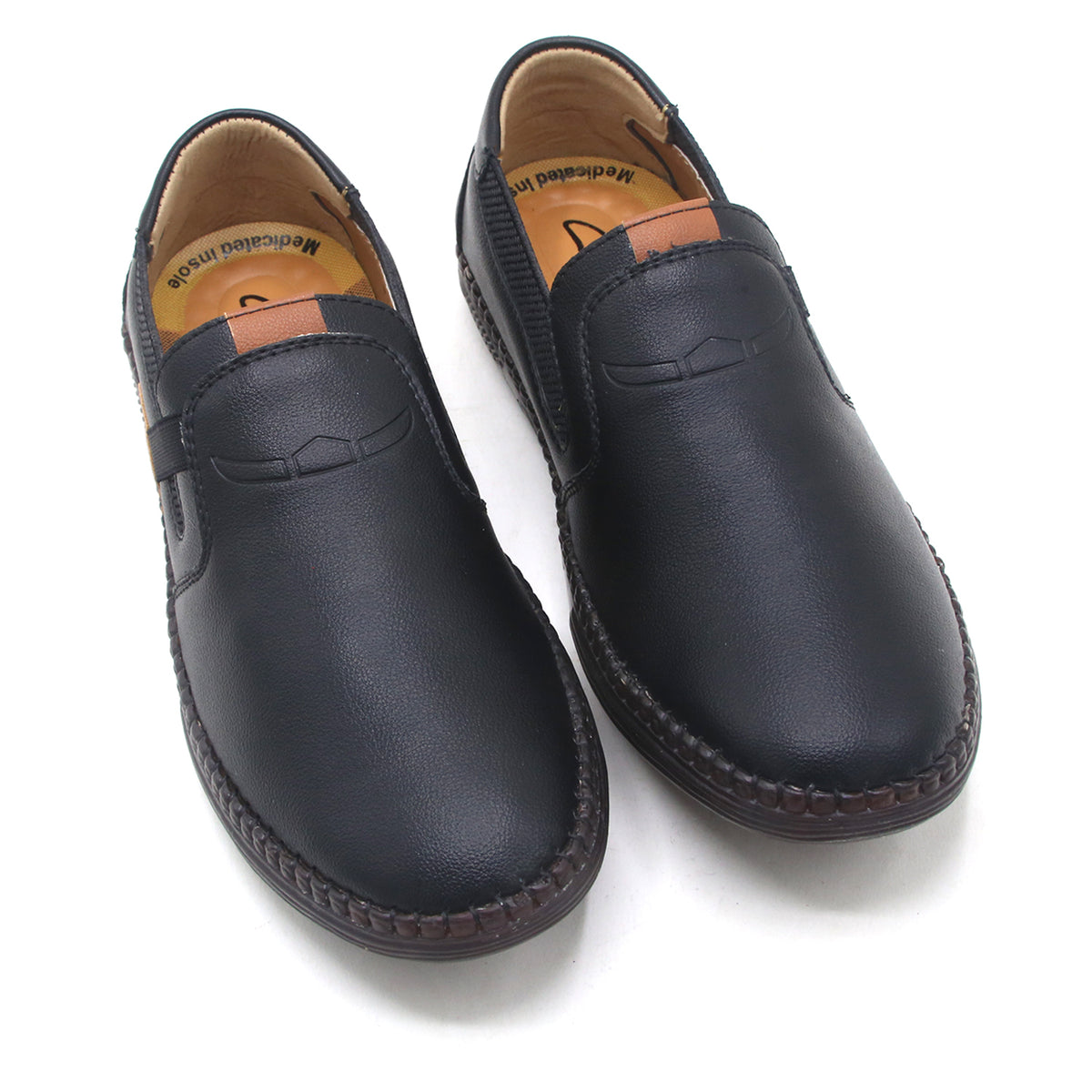 Clarke Slip-on - Medicated In Leather Loafers - Black, Men's Casual Shoes, Clarks, Chase Value