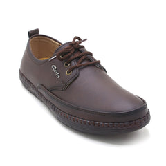 Men's Casual Laces Up Shoes - Brown