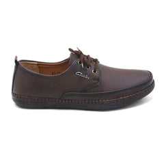 Men's Casual Laces Up Shoes - Brown