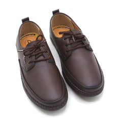 Men's Casual Laces Up Shoes - Brown