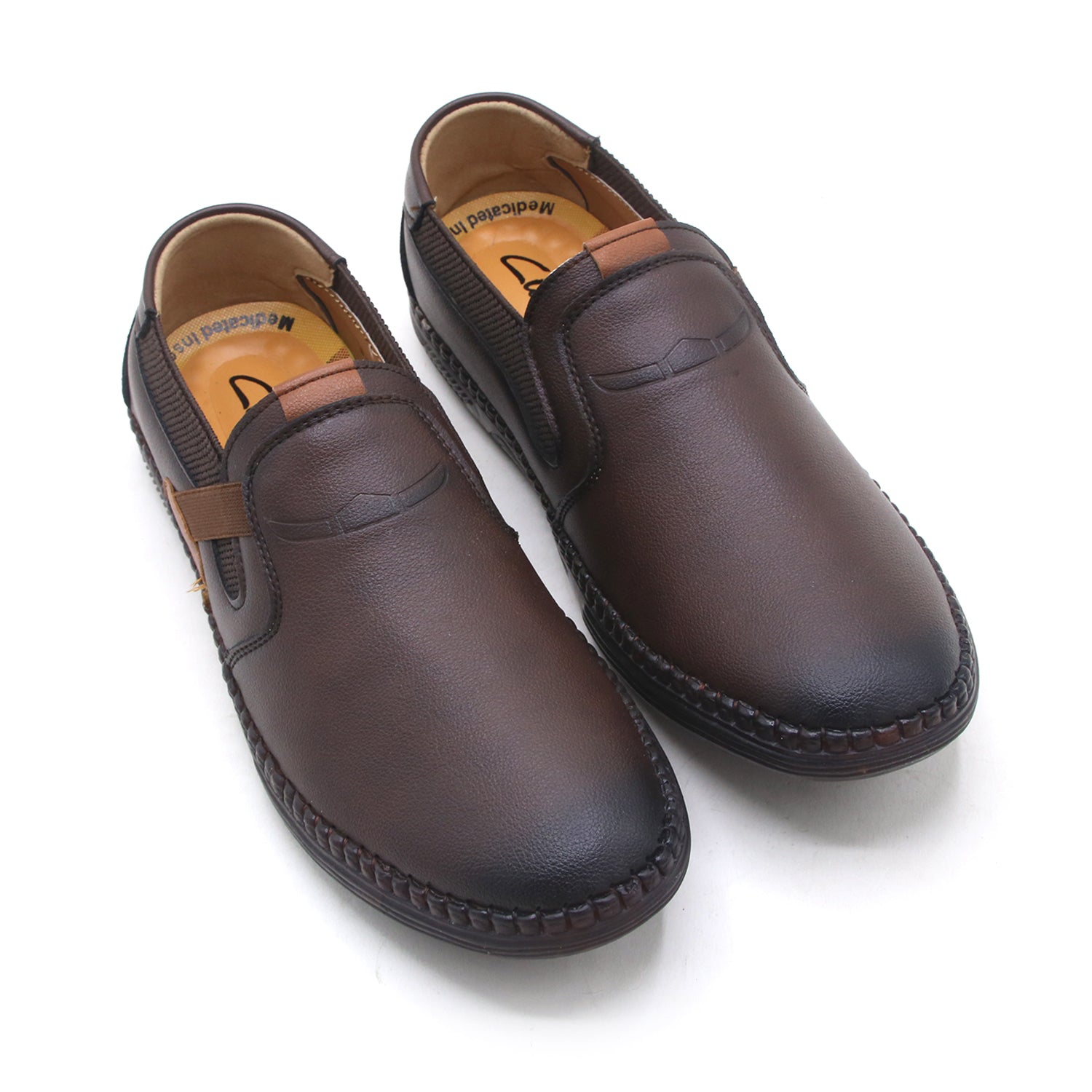 Clarke Slip-on - Medicated In Leather Loafers - Brown, Men's Casual Shoes, Clarks, Chase Value