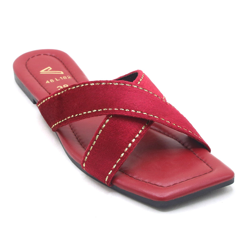 Women's Slippers - Maroon, Women Slippers, Chase Value, Chase Value