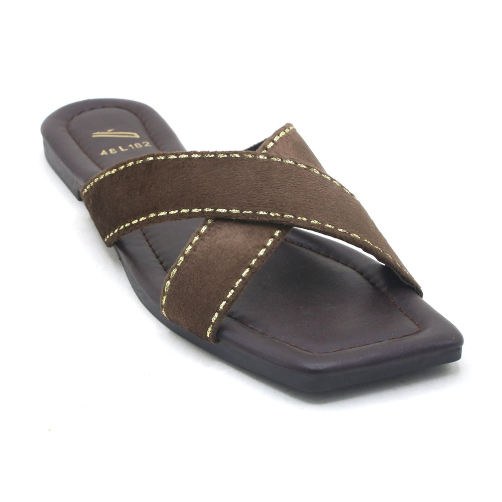 Women's Slippers - Brown, Women Slippers, Chase Value, Chase Value
