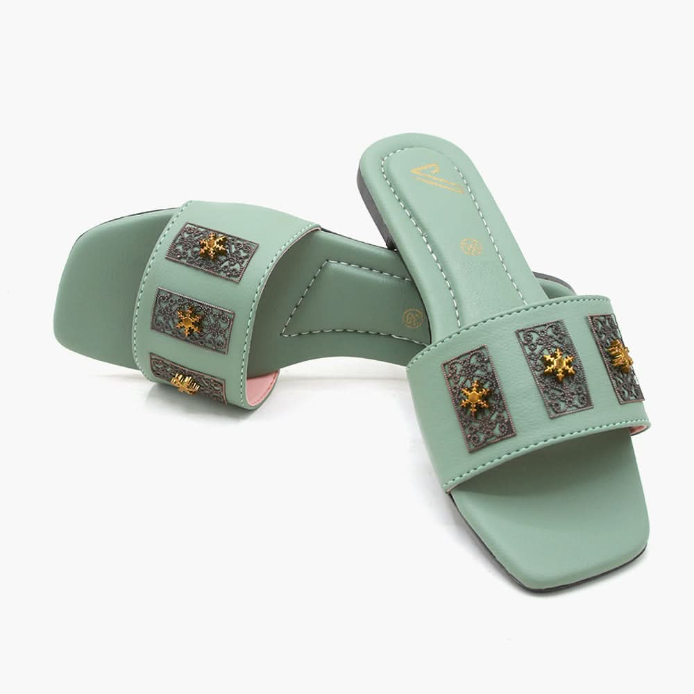 Women's Slipper - Green, Women Slippers, Chase Value, Chase Value