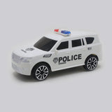 Police Jeep Law &amp; Order Friction Toy For Young - White, Die-Cast Model Car, Chase Value, Chase Value