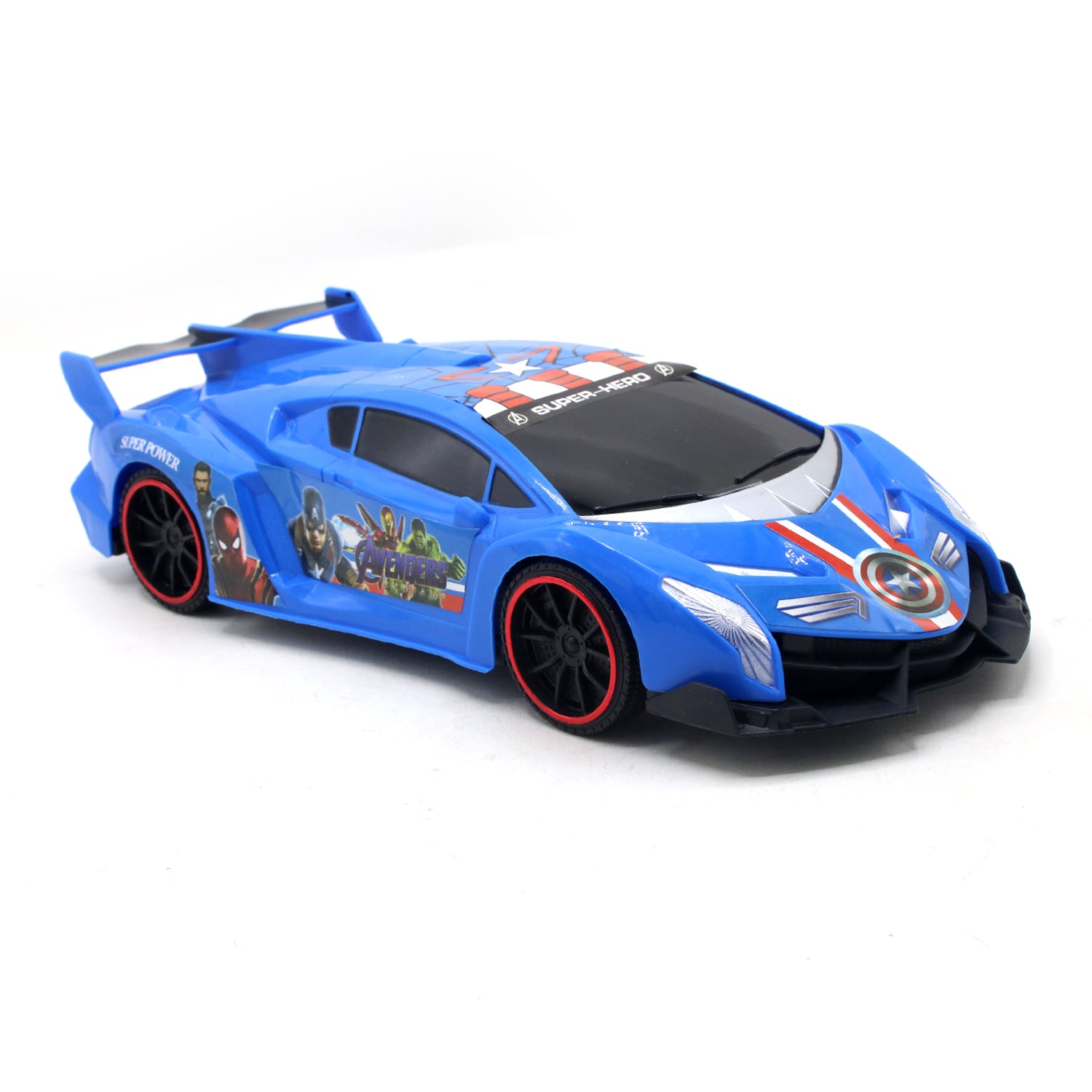Friction Lamborghini Car For Kids - Royal Blue, Die-Cast Model Car, Chase Value, Chase Value