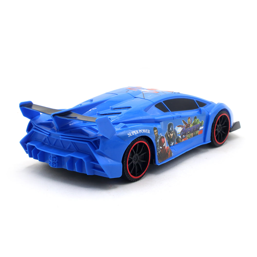 Friction Lamborghini Car For Kids - Royal Blue, Die-Cast Model Car, Chase Value, Chase Value