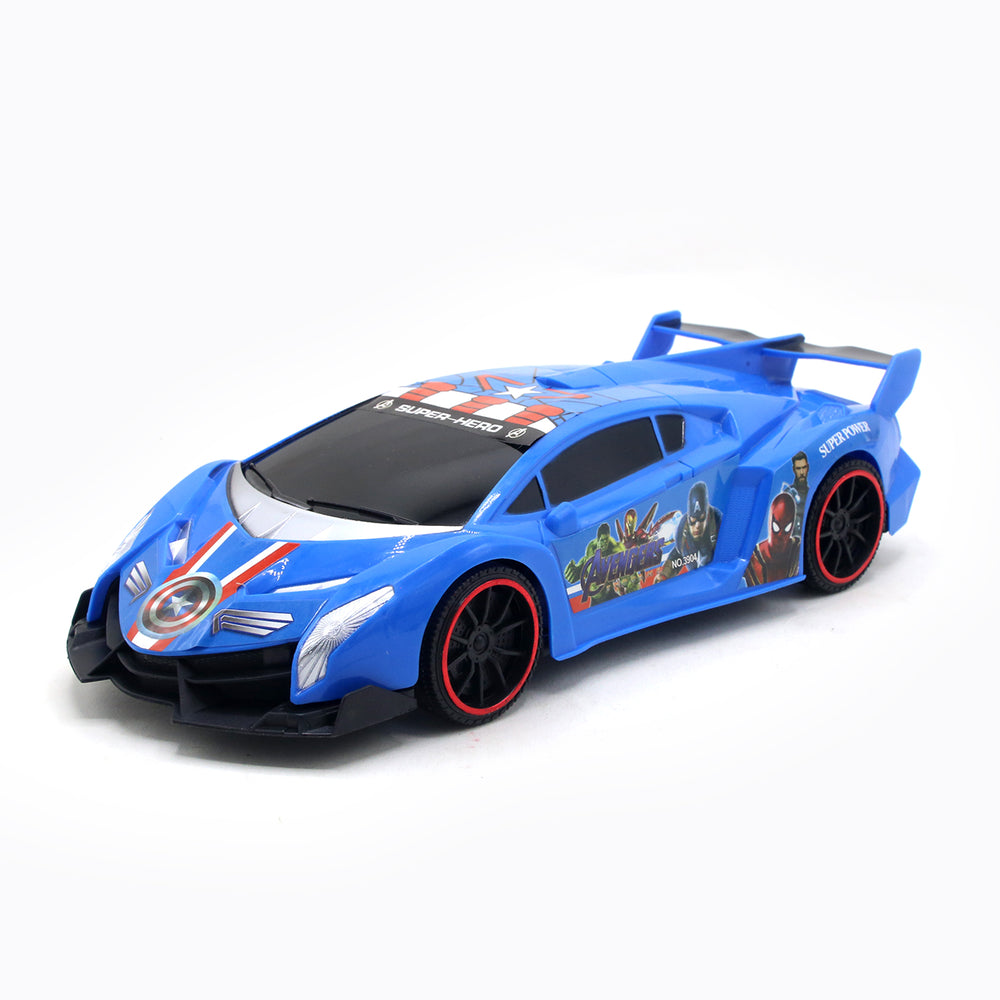 Friction Lamborghini Car For Kids - Royal Blue, Die-Cast Model Car, Chase Value, Chase Value