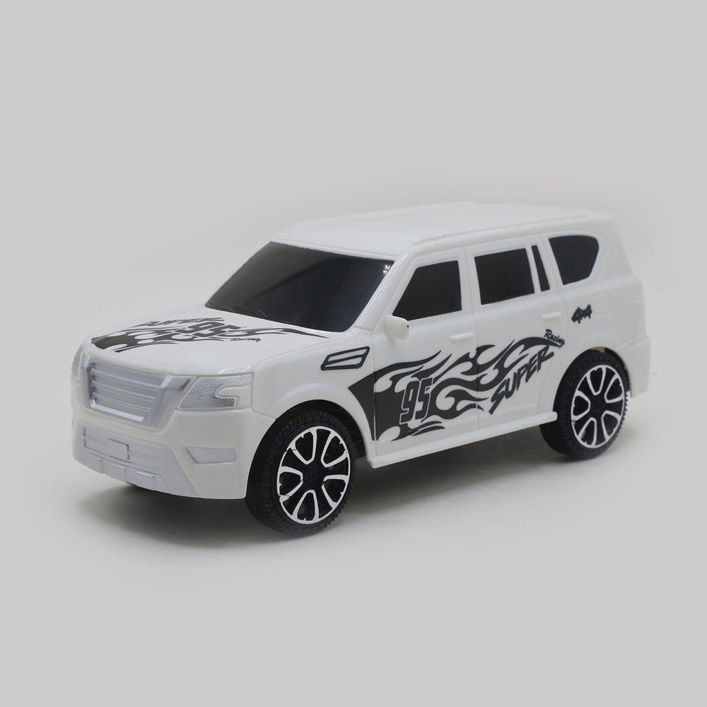 Friction Jeep Nissan - White, Die-Cast Model Car, Chase Value, Chase Value