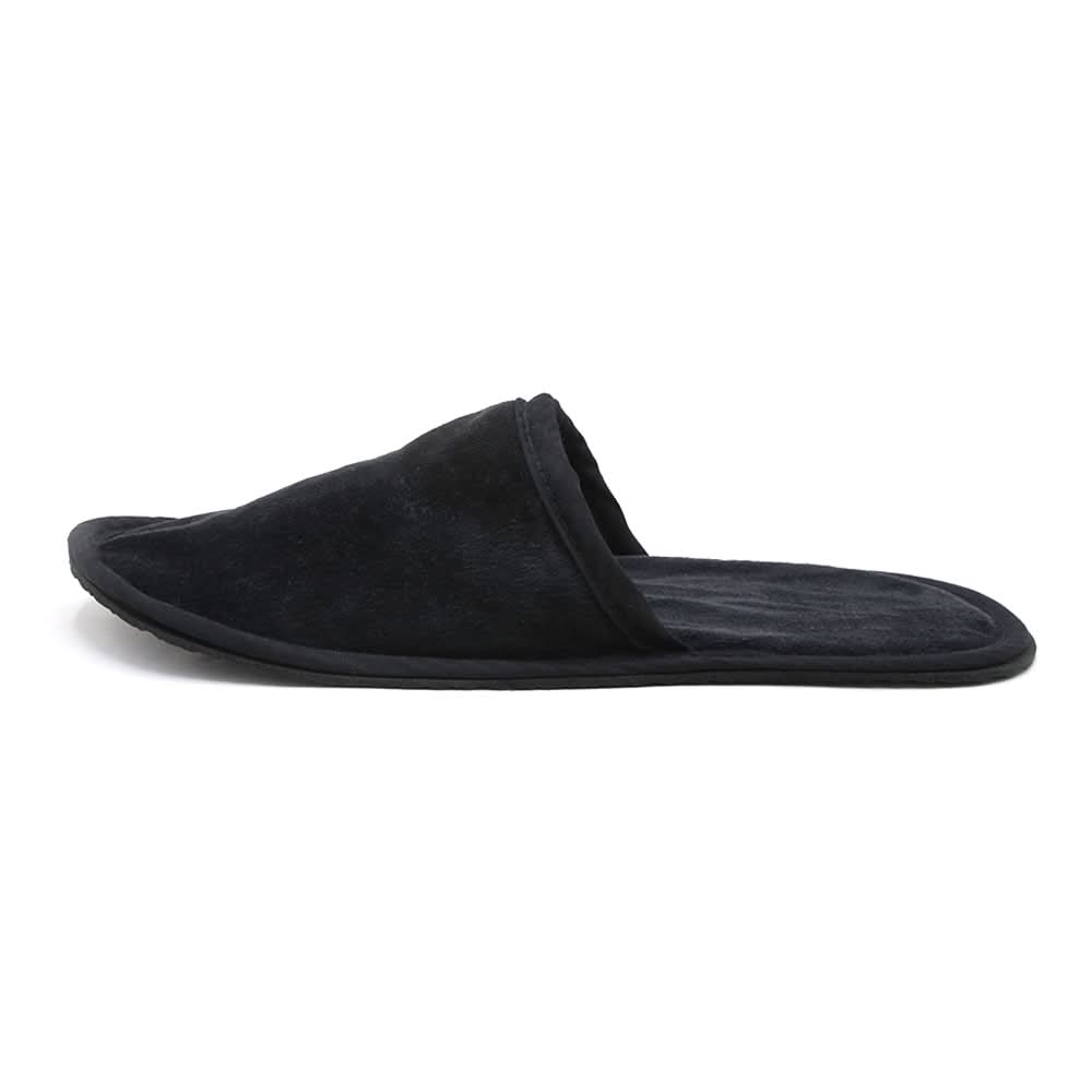 Velour Bed Room Slippers  - Black, Women Slippers, Chase Value, Chase Value