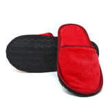 Velour Bed Room Slippers  - Red, Women Slippers, Chase Value, Chase Value