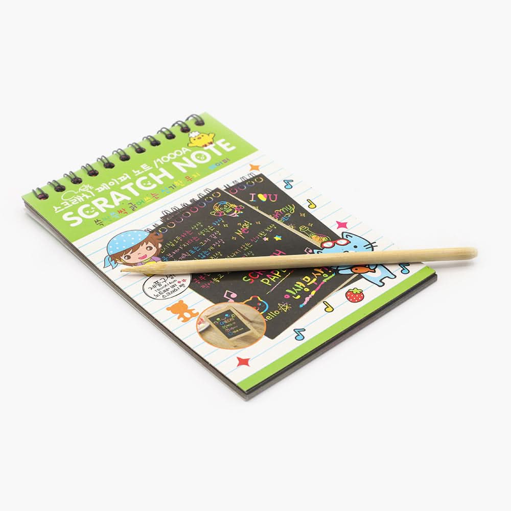 Scratch Book Small - Green, Coloring Books, Chase Value, Chase Value