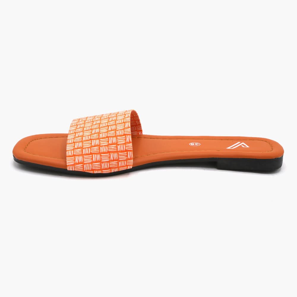 Women's Slipper - Orange, Women Slippers, Chase Value, Chase Value