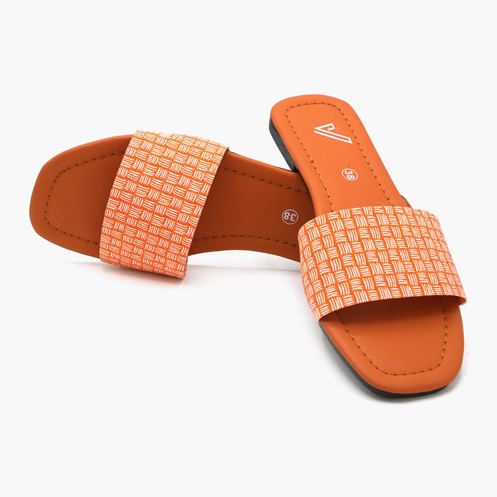 Women's Slipper - Orange, Women Slippers, Chase Value, Chase Value