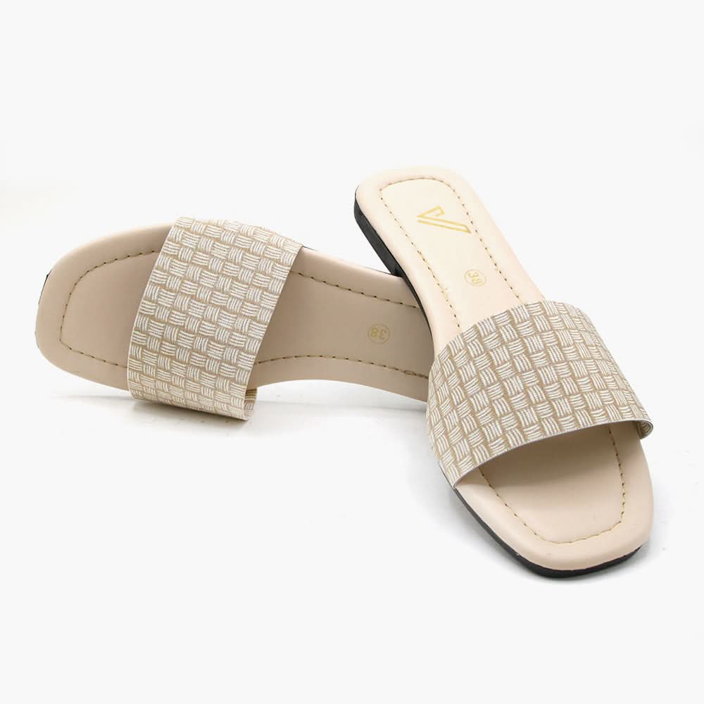 Women's Slipper - Beige, Women Slippers, Chase Value, Chase Value