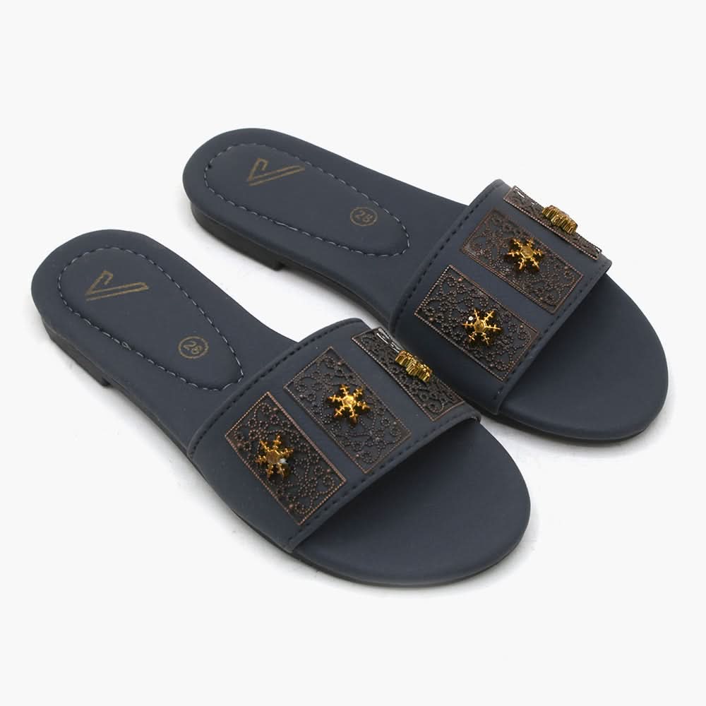 Girls Slipper - Grey, Girls Slippers, Chase Value, Chase Value
