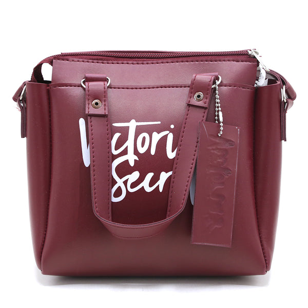 Women's Shoulder Bag - Maroon