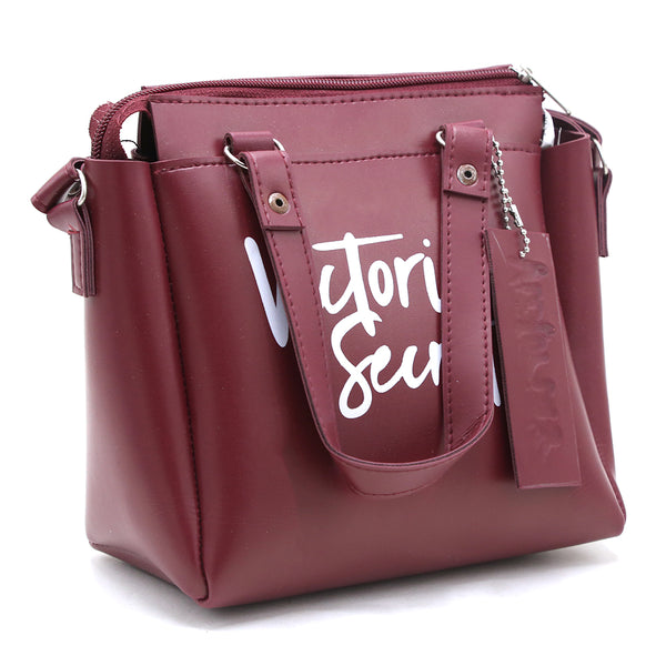 Women's Shoulder Bag - Maroon