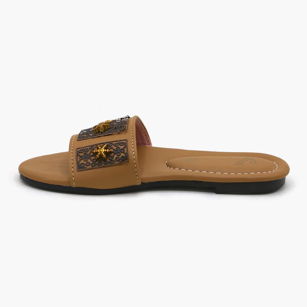 Girls Slipper - Fawn, Girls Slippers, Chase Value, Chase Value