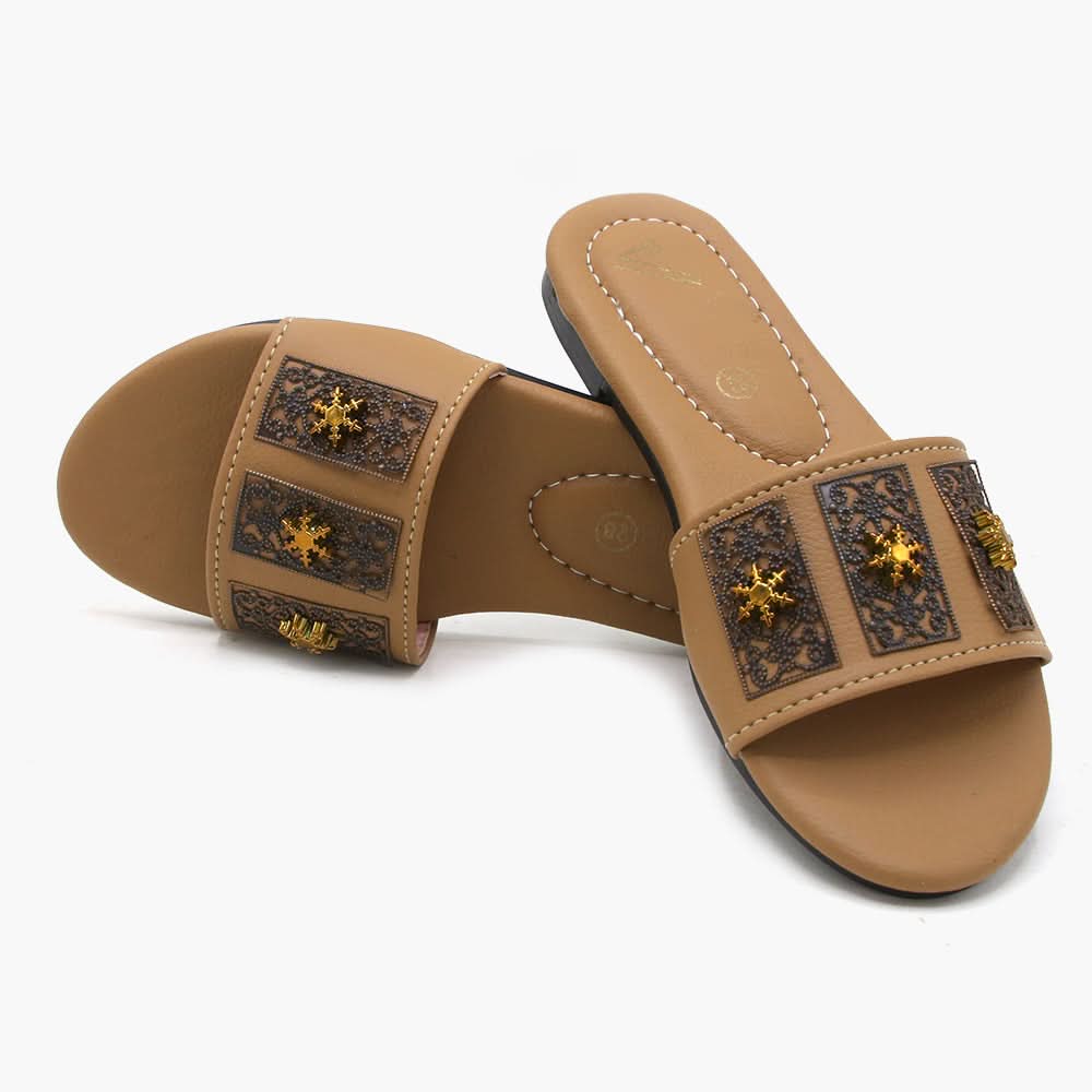 Girls Slipper - Fawn, Girls Slippers, Chase Value, Chase Value
