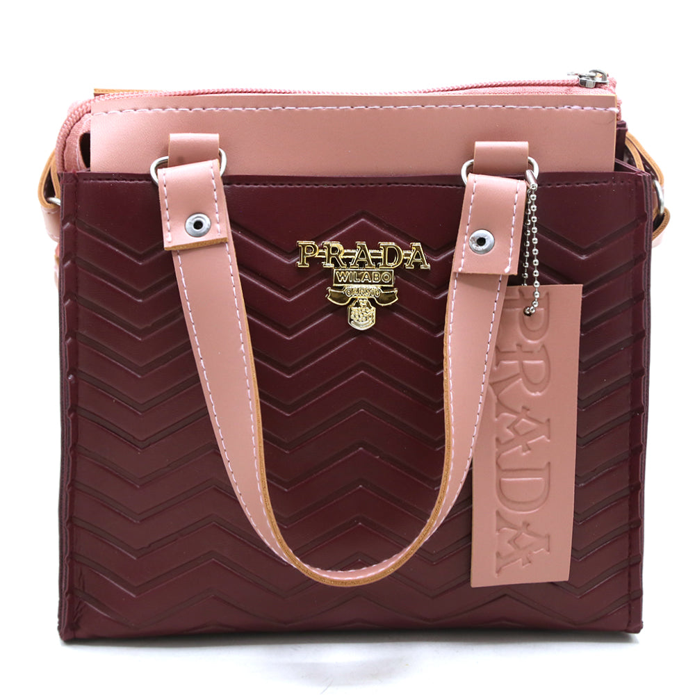 Women's Shoulder Bag - Maroon, Women Bags, Chase Value, Chase Value