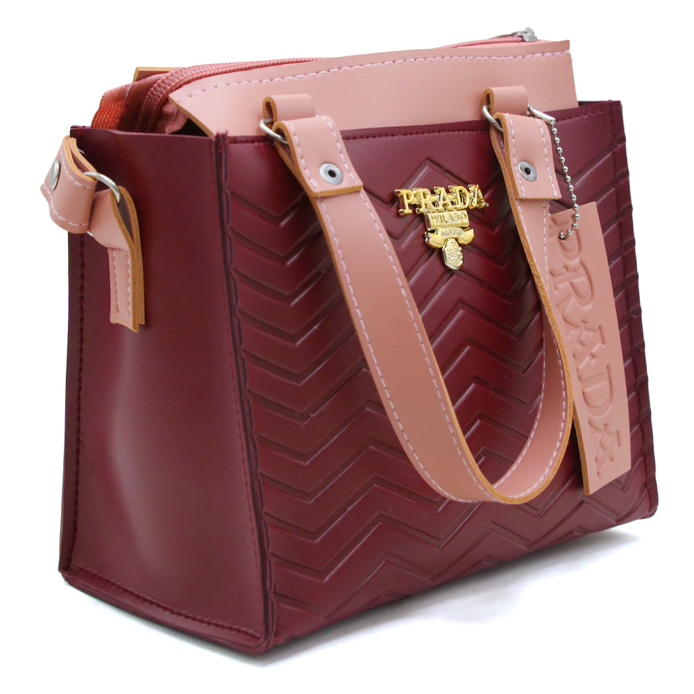 Women's Shoulder Bag - Maroon, Women Bags, Chase Value, Chase Value