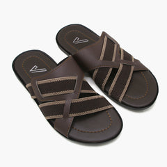 Men's Casual Slipper - Brown, Men's Slippers, Chase Value, Chase Value