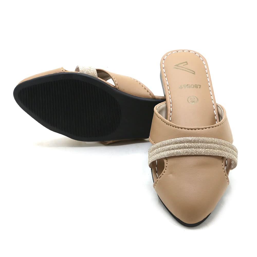 Girls Backless Pump - Fawn, Girls Backless Pump, Chase Value, Chase Value