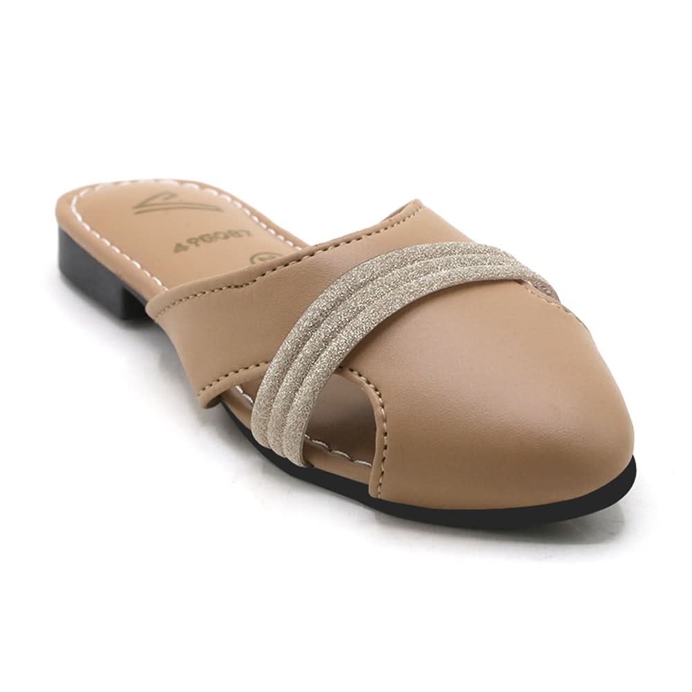 Girls Backless Pump - Fawn, Girls Backless Pump, Chase Value, Chase Value