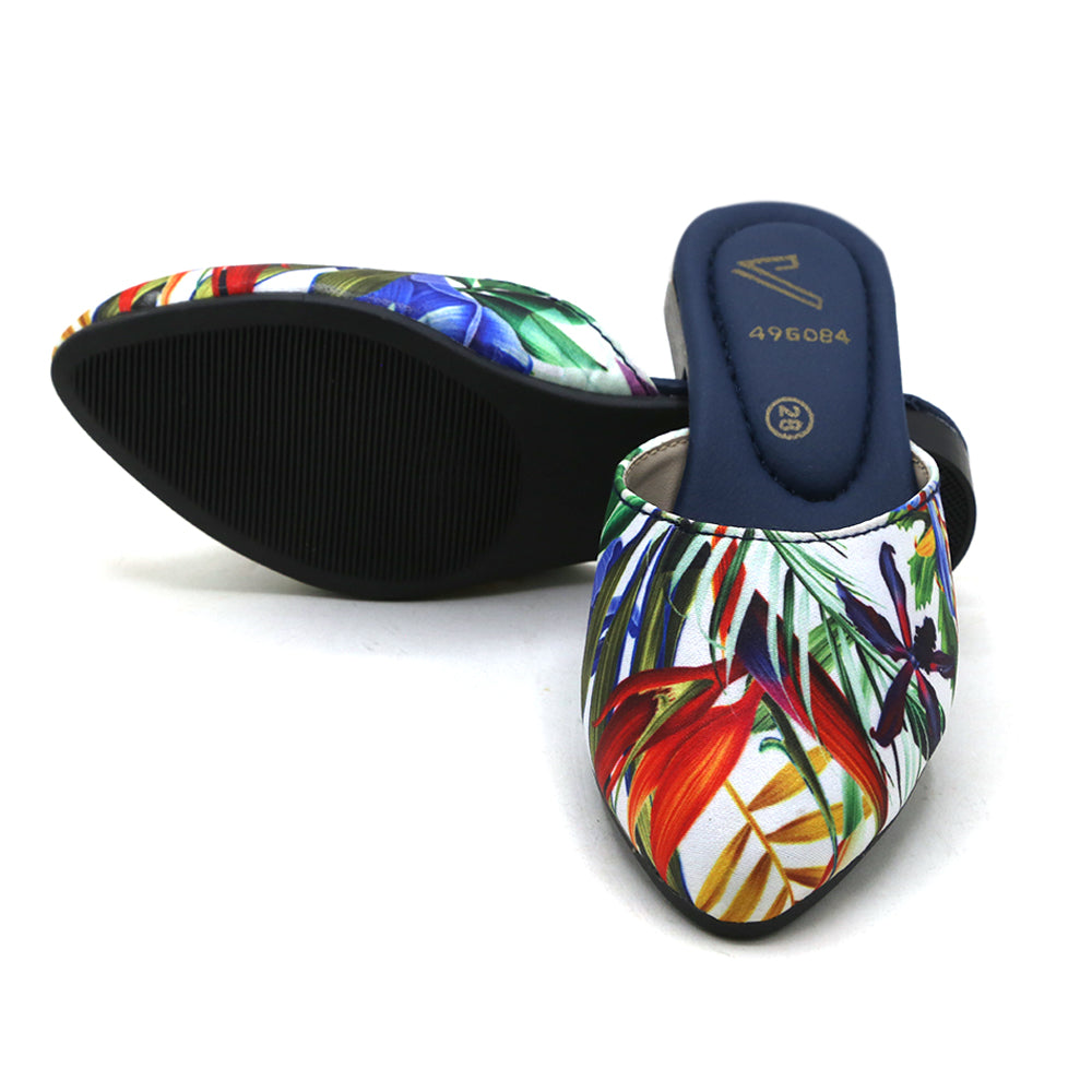 Girls Backless Pump - Blue, Girls Backless Pump, Chase Value, Chase Value