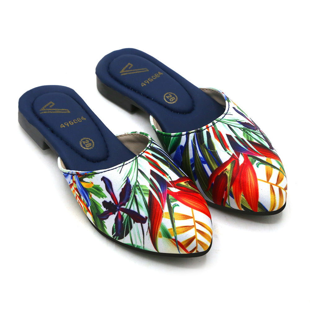 Girls Backless Pump - Blue, Girls Backless Pump, Chase Value, Chase Value