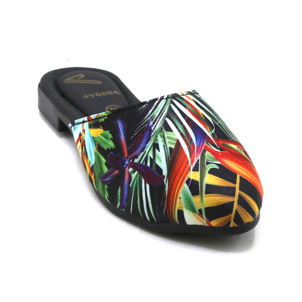 Girls Backless Pump - Black, Girls Backless Pump, Chase Value, Chase Value