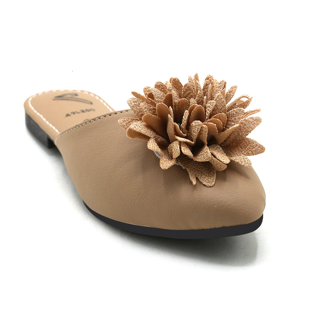 Valuable Women's Backless Pump - Fawn, Women Backless Pumps, Chase Value, Chase Value