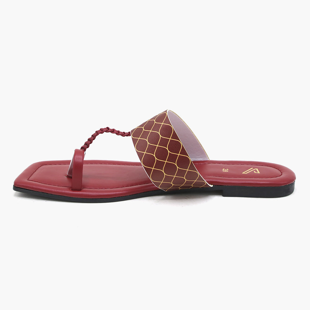 Women's Slipper - Maroon, Women Slippers, Chase Value, Chase Value