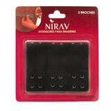 Women's Bra 3-Hook Extension Pack Of 3 - Black, Women Steps & Extenstion Hook, Chase Value, Chase Value