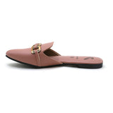 Valuable Women's Backless Pump - Peach, Women Backless Pumps, Chase Value, Chase Value