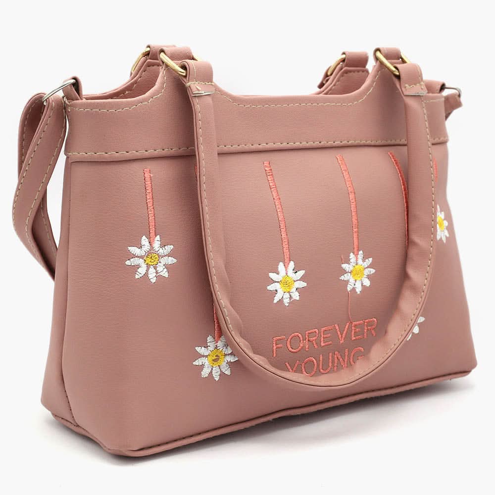 Women's Shoulder Bag - Tea Pink, Women Bags, Chase Value, Chase Value