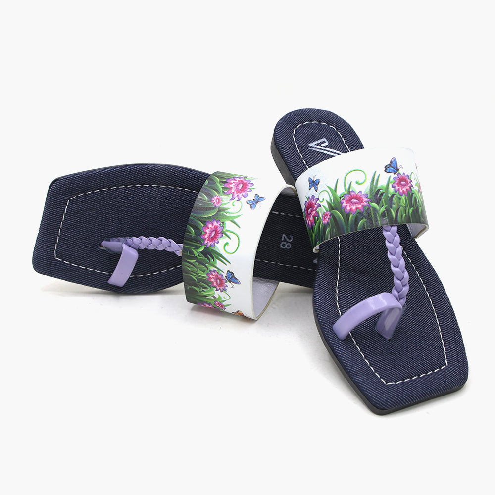 Girls Slipper - Purple, Girls Slippers, Chase Value, Chase Value