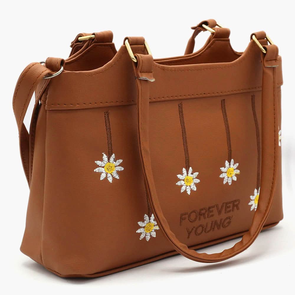 Women's Shoulder Bag - Brown, Women Bags, Chase Value, Chase Value