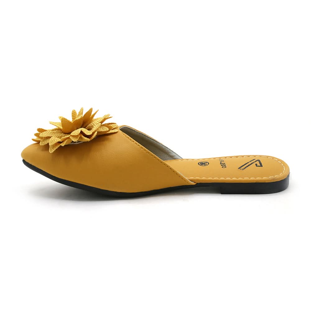 Valuable Women's Backless Pump - Yellow, Women Backless Pumps, Chase Value, Chase Value