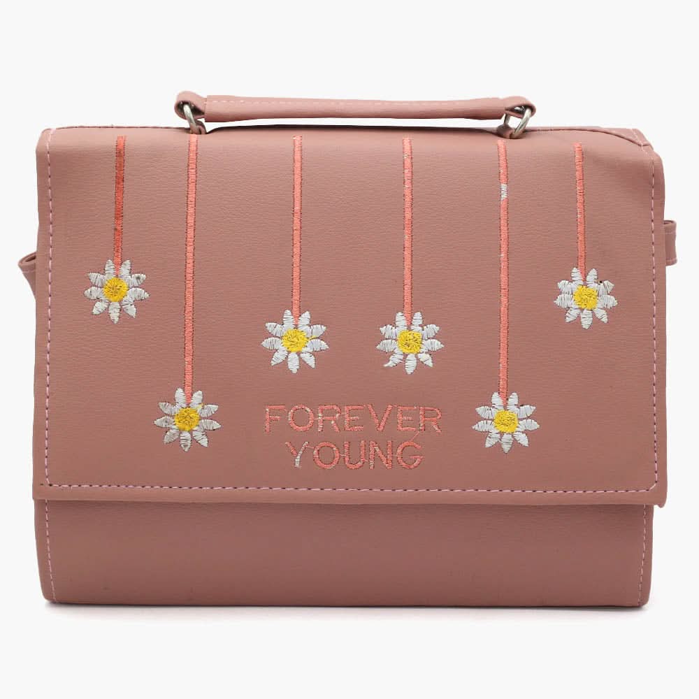 Women's Shoulder Bag - Tea Pink, Women Bags, Chase Value, Chase Value
