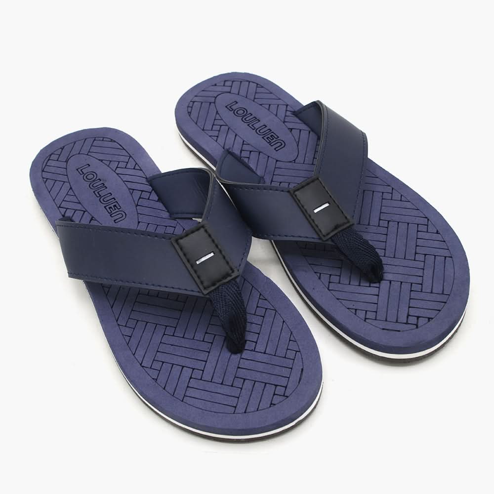 Men's Slipper - Blue, Men's Slippers, Chase Value, Chase Value
