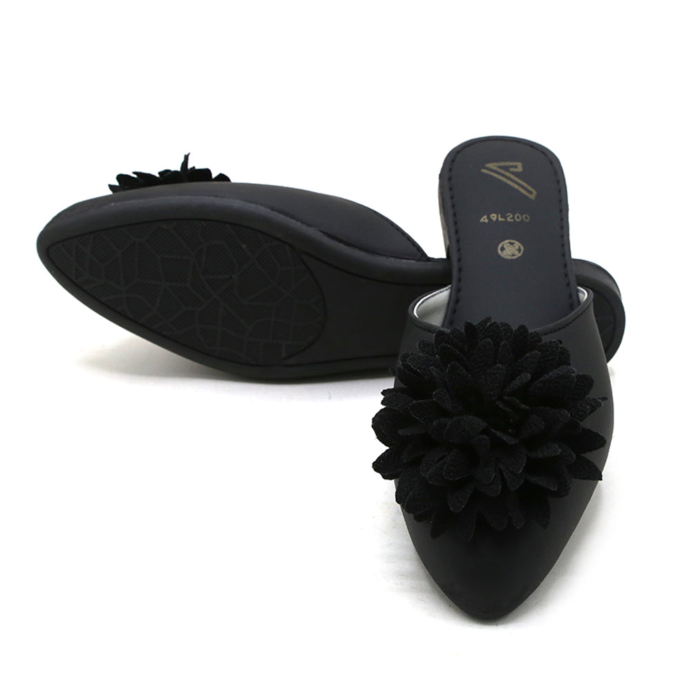 Valuable Women's Backless Pump - Black, Women Backless Pumps, Chase Value, Chase Value