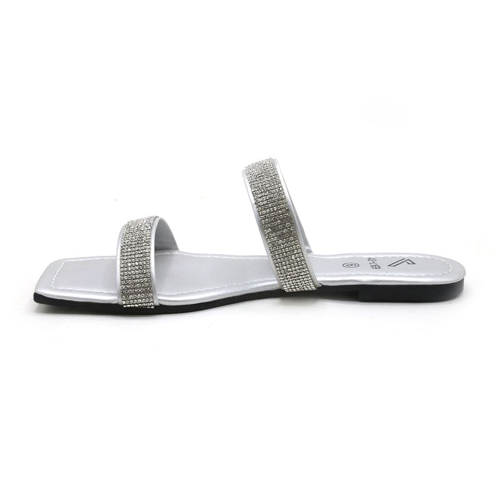 Women's Slipper - Silver, Women Slippers, Chase Value, Chase Value