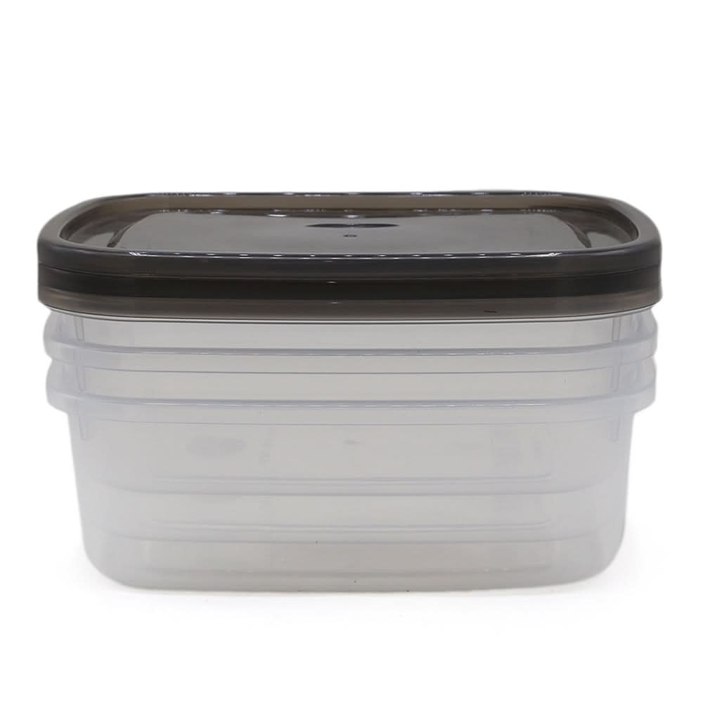 Crisper Large Bowl Pack of 3 - Grey, Storage Boxes, Chase Value, Chase Value